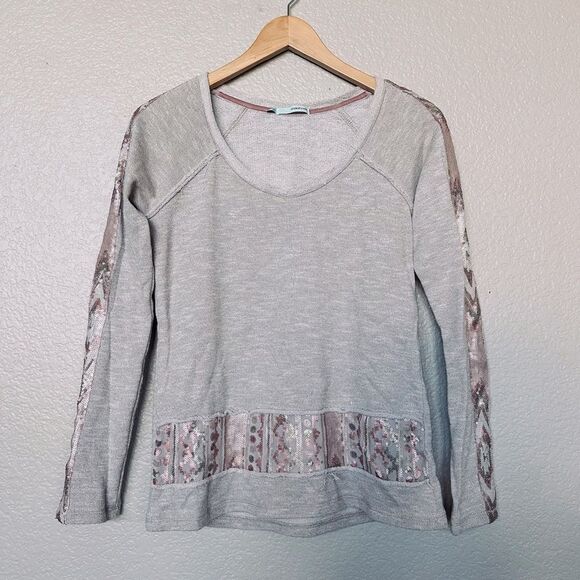 Maurice’s Dusty Pink Sequin Long Sleeve Sweater Top XS - Picture 2 of 5